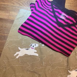 BUNDLE Lands’ End Corduroy Skirt with Gap Kids Long-Sleeved Shirt